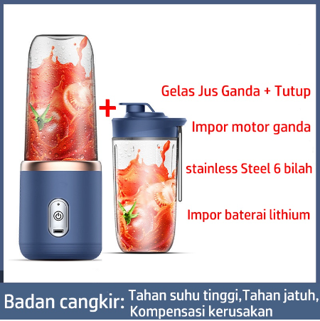 ZZQ681 Blender 6 Pisau Juicer Portable Usb Pembuat Jus Elektrik