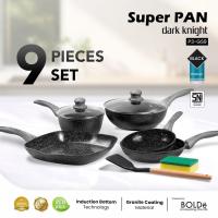 BOLDe Super Pan 9 pcs Set Dark Knight-panci anti lengket