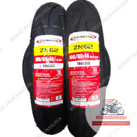 Paket Ban Motor Matic 90/80 dan 100/80 ring 14 Zeneos ZN62 TUBELESS Bonus Pentil untuk Vario X-Ride dll