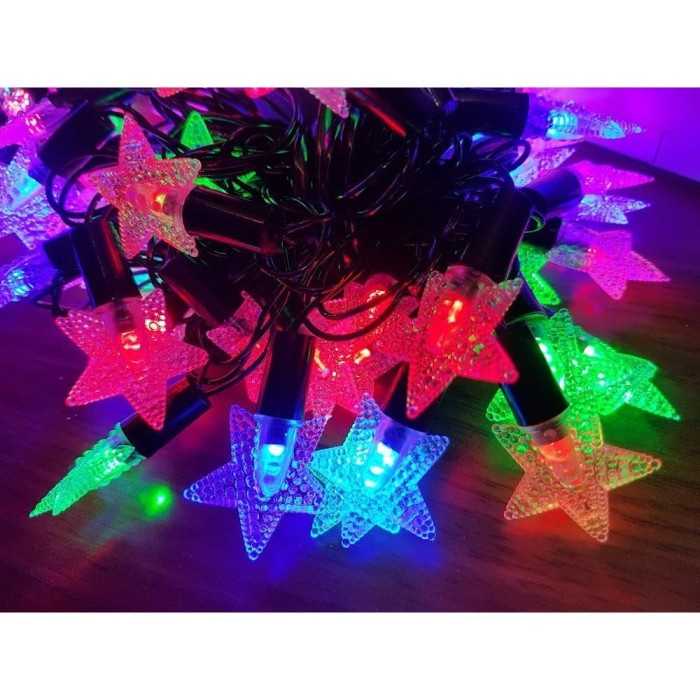 PROMO Lampu Tumbler 100 Led 10 meter ranbow warna warni kelap kelip lampu rainbow hias tempel kamar tidur teras rumah
