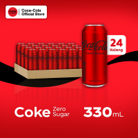 Coca-Cola Zero - Kemasan Kaleng 330mL x 24pcs
