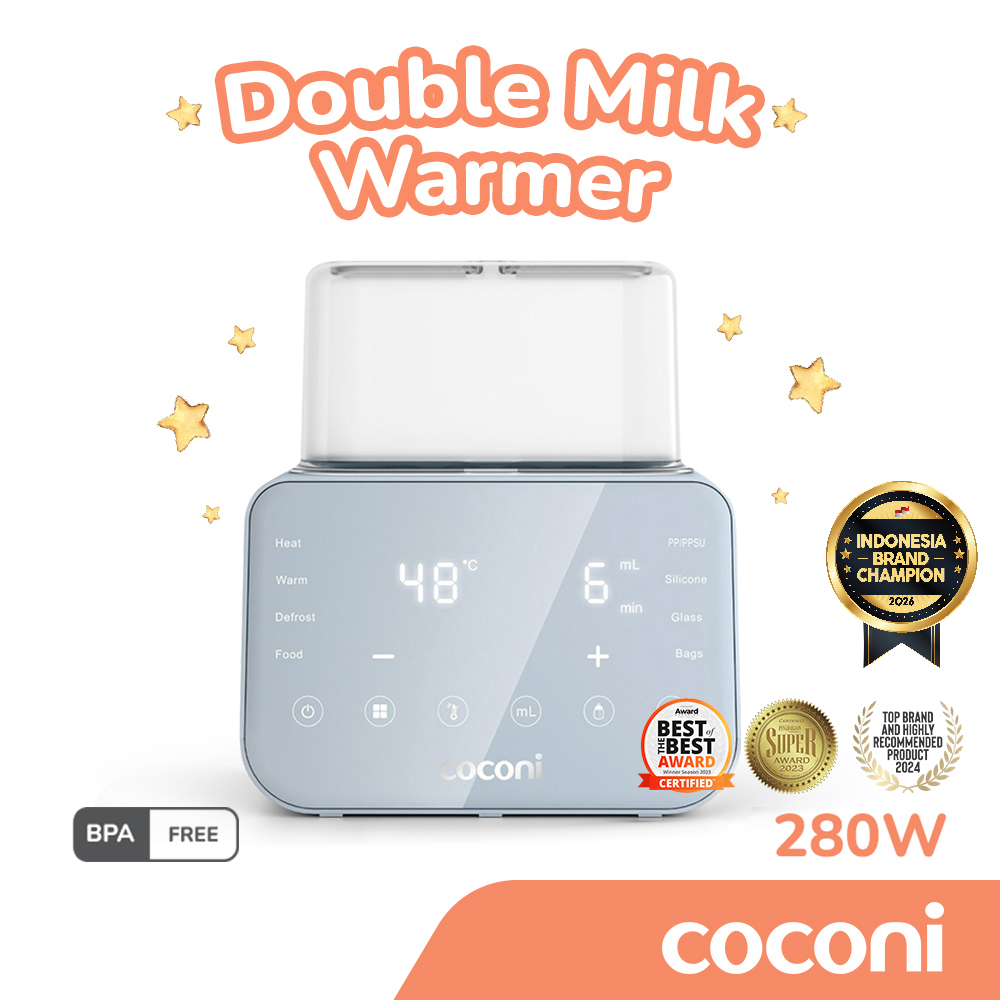 COCONI Smart Double Milk Warmer & Sterilizer | Penghangat Botol Susu Bayi dan Sterilizer