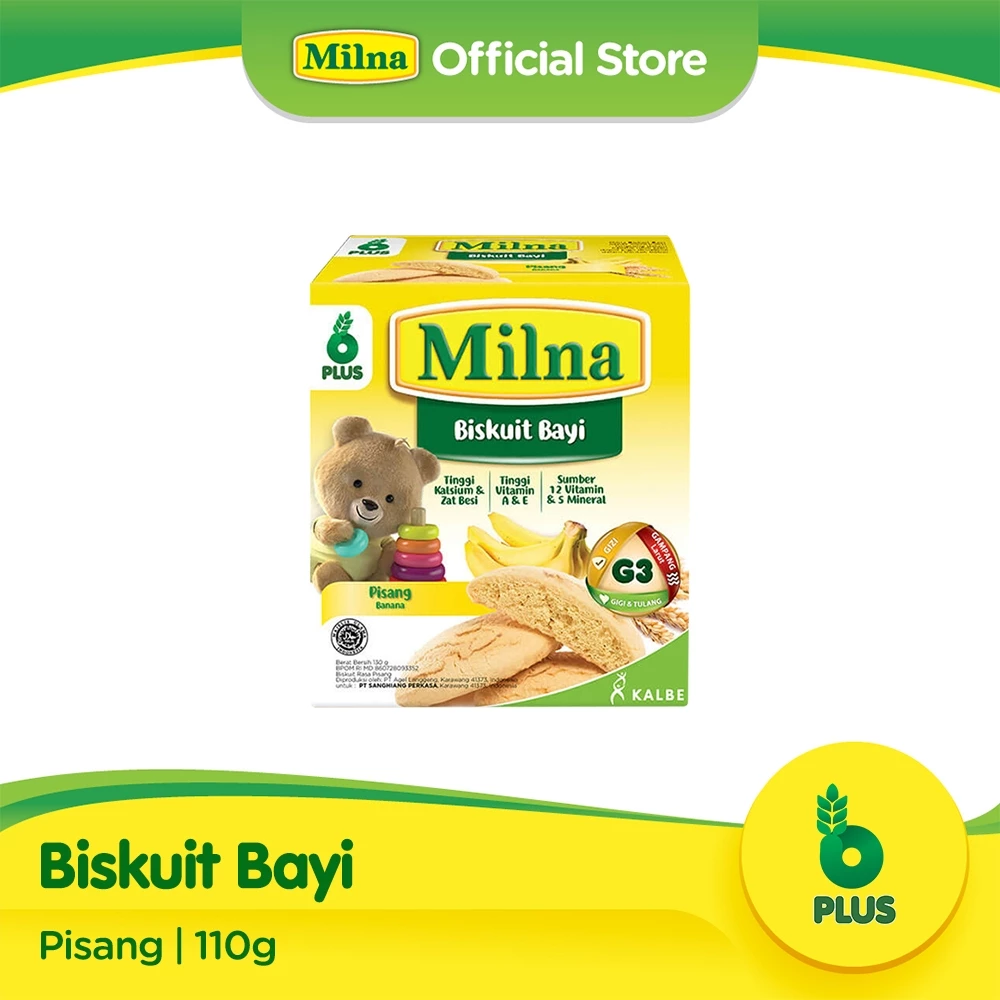 Milna Biskuit Bayi Pisang 110gr x4