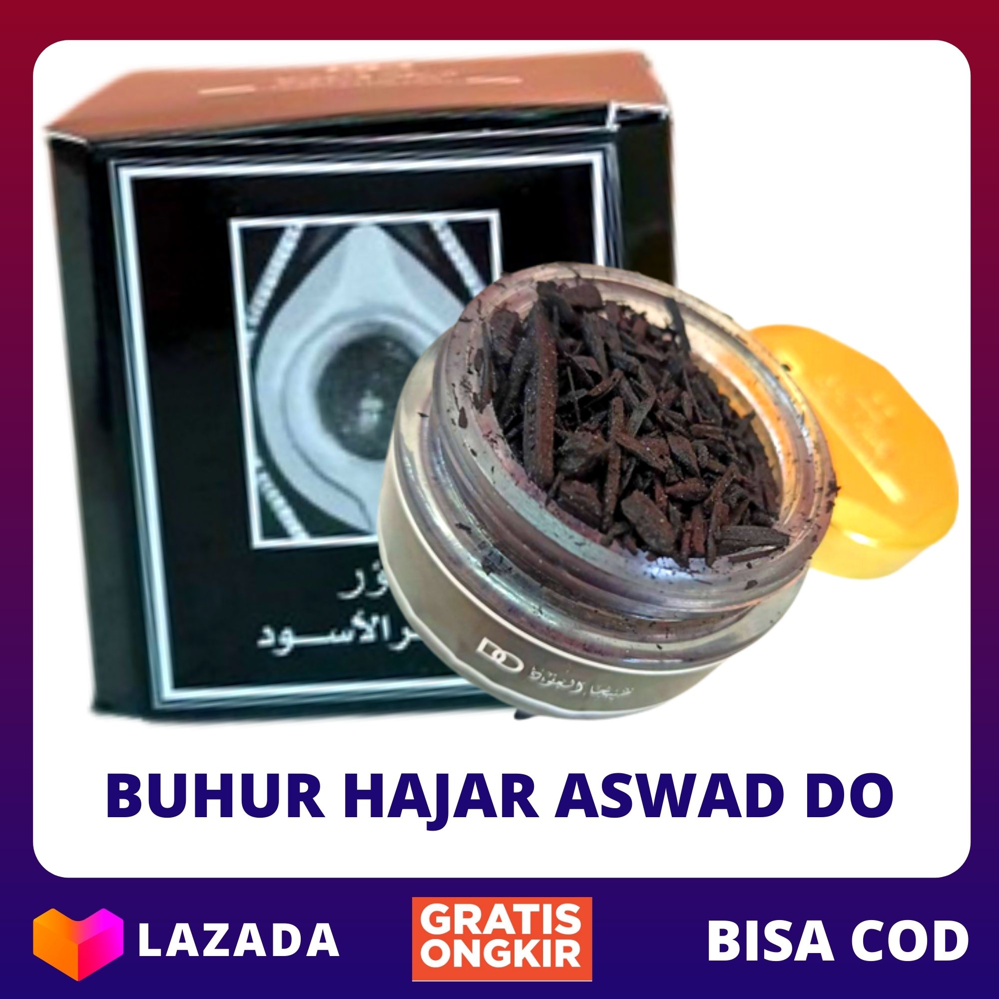 Bukhur Hajar Aswad BQ / Buhur Wangi Hajar Aswad / Bakhor Arab Hajar Aswad