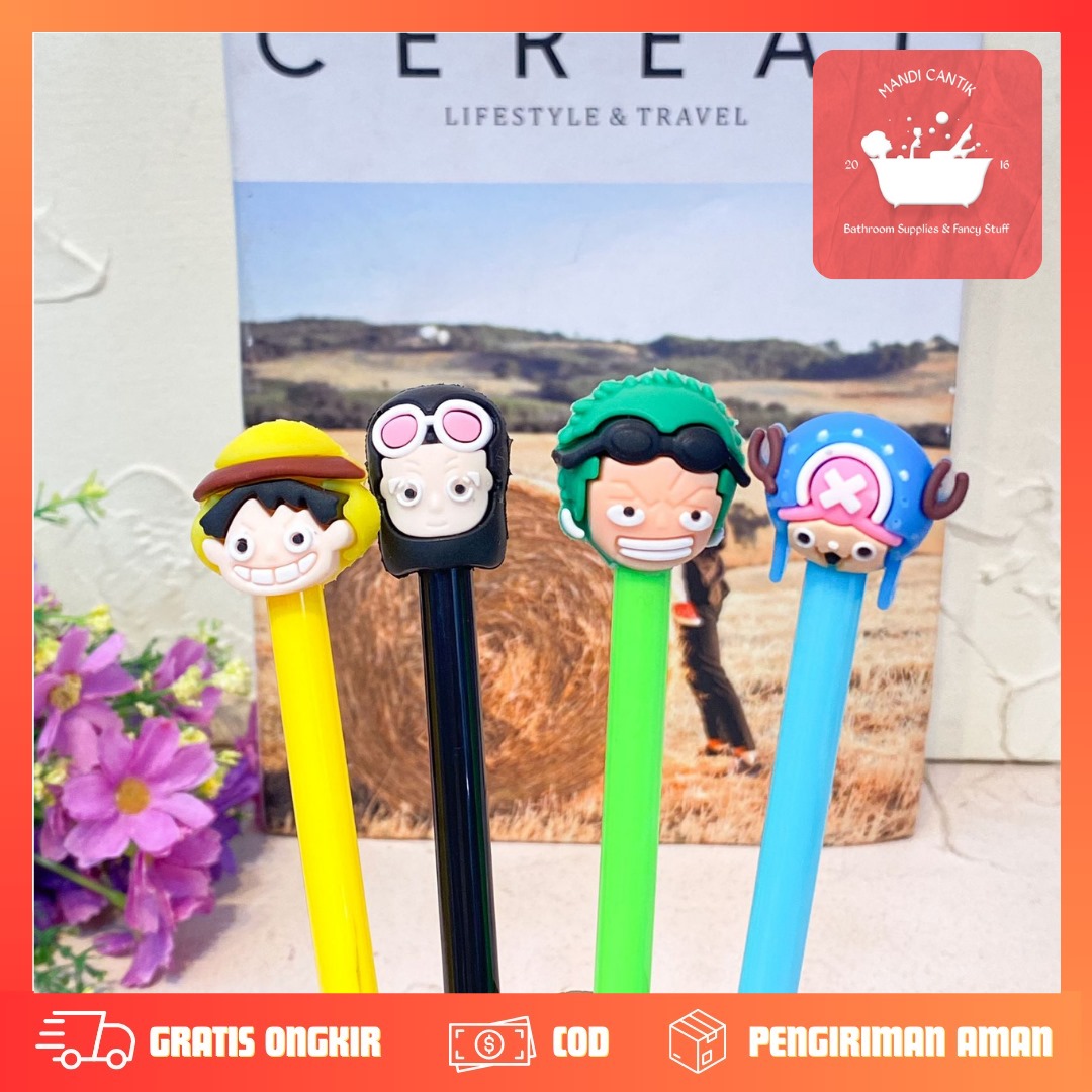 PULPEN GEL ANIME ONE PIECE PGK-1529 PENA LUCU IMUT KADO UNIK KOREA AESTHETIC COD