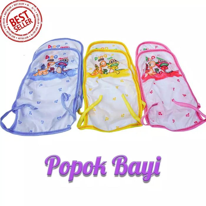 1 lusin popok bayi - popok kain ikat - murah - bahan halus dan lembut