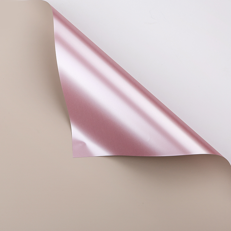 SKYGallery Bicolor Rosegold Cellophane Kertas Buket Bunga Wrapping Paper Ecer Lembaran KB19