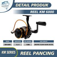 AQUASEA - Reel Pancing Putar KM1000-7000 Rell Pancing Fishing Reel Spool Metal Aluminium