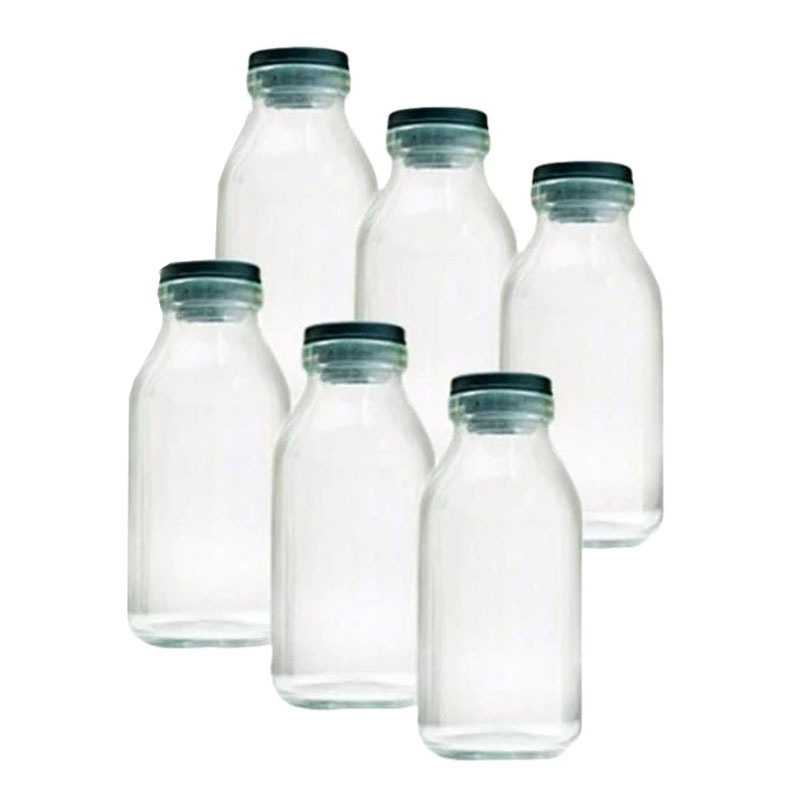 Botol Asi Kaca Asip Tutup Karet Isi 10 Ukuran 100 ml Perlengkapan Ibu Menyusui Susu Bayi Jus Jamu