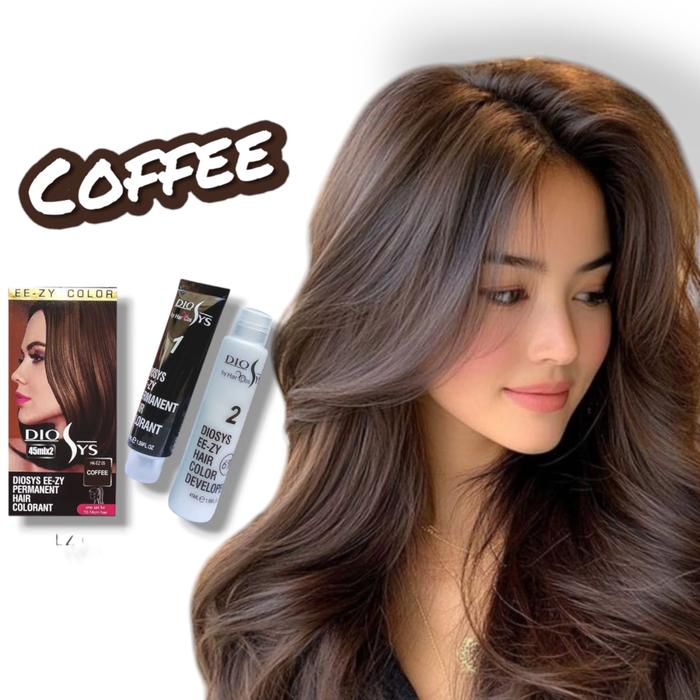 Diosys Cat Rambut Permanen 45ML Pewarna Rambut Tutup Uban Tahan Lama Natural Hair Color Korea