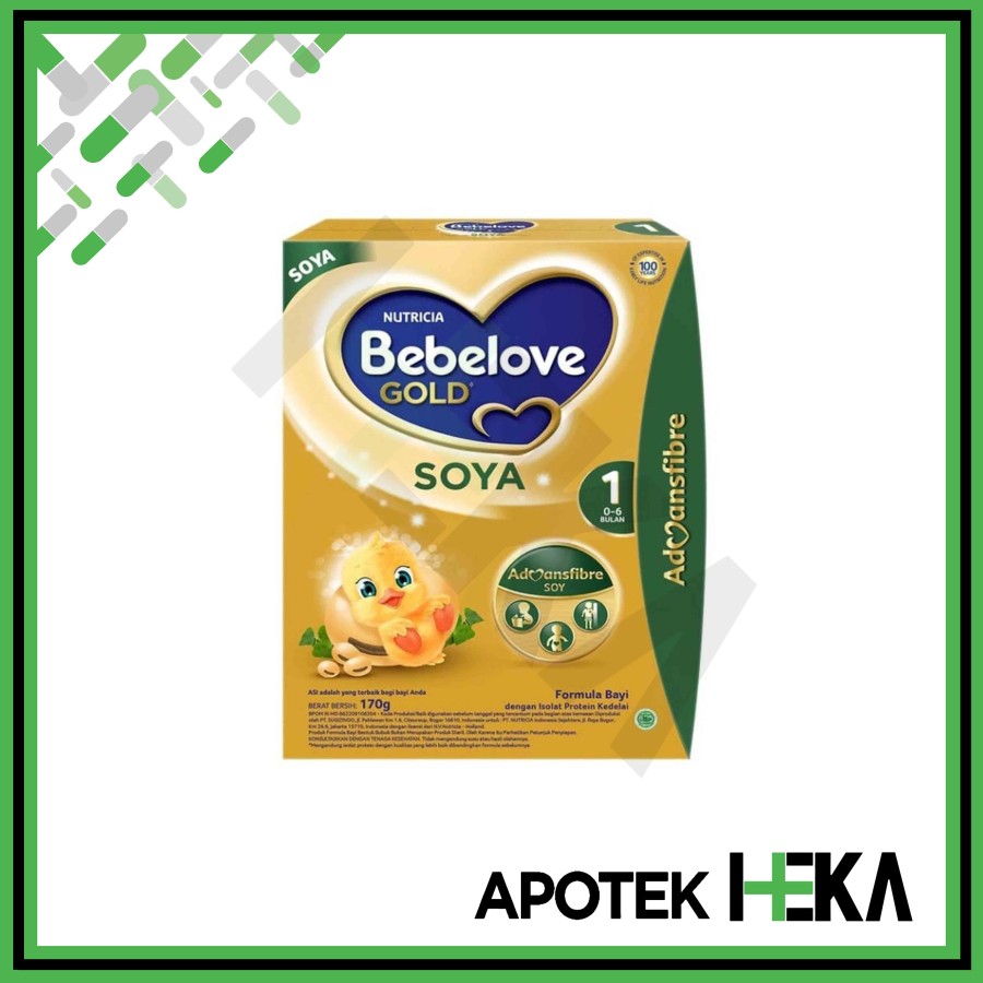 Bebelove Gold Soya 170 g / 360 g - Susu Formula Protein Kedelai