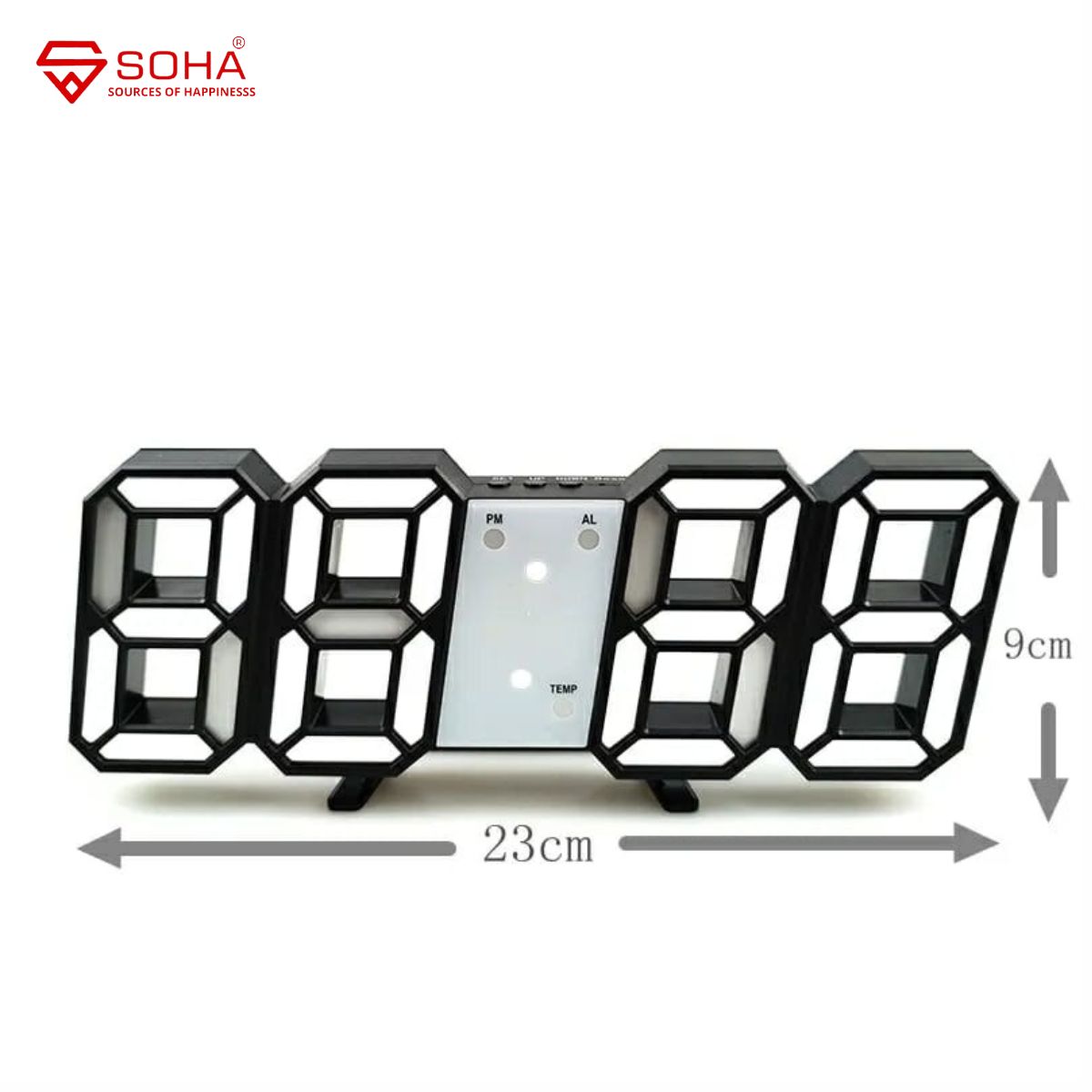 JD-01 Jam Digital 3D Dinding Meja Tembok Lampu LED Light clock Wall Dekorasi Minimalis Modern & unik