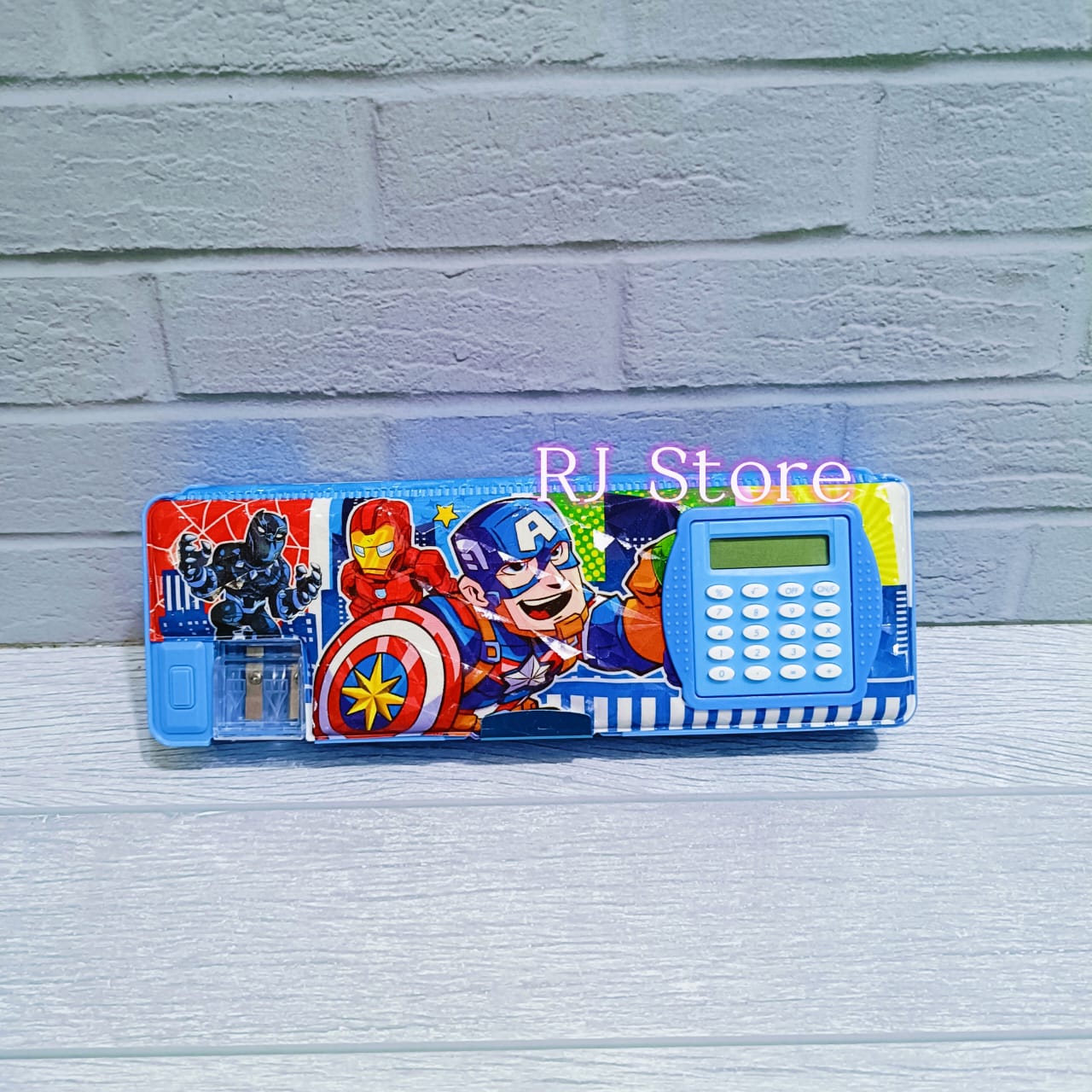 TEMPAT PENSIL ANAK MODEL MAGNET KALKULATOR ADA RAUTAN PENSIL
