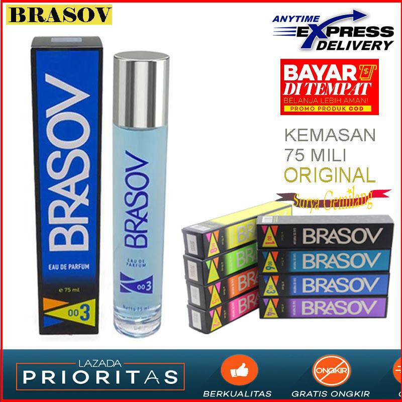 BRASOV 003 Eau De Parfum 75 MILI Original Parfum Pria Parfum Colugn Hitam Asli Dan Halal