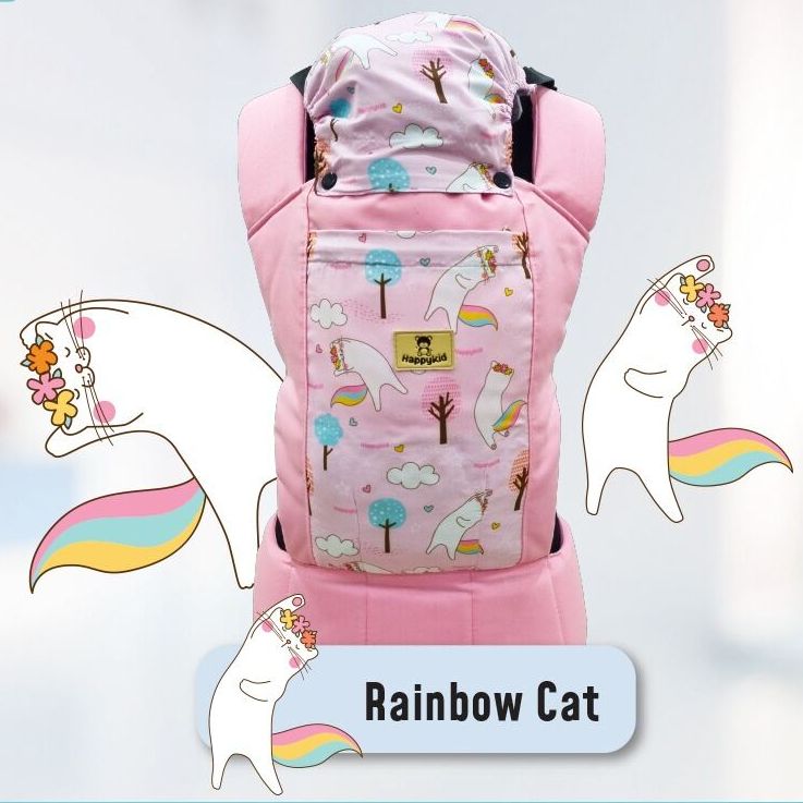 Gendongan M shape Happy Kids - max 15 kg - Motif Lucu - M-Shape