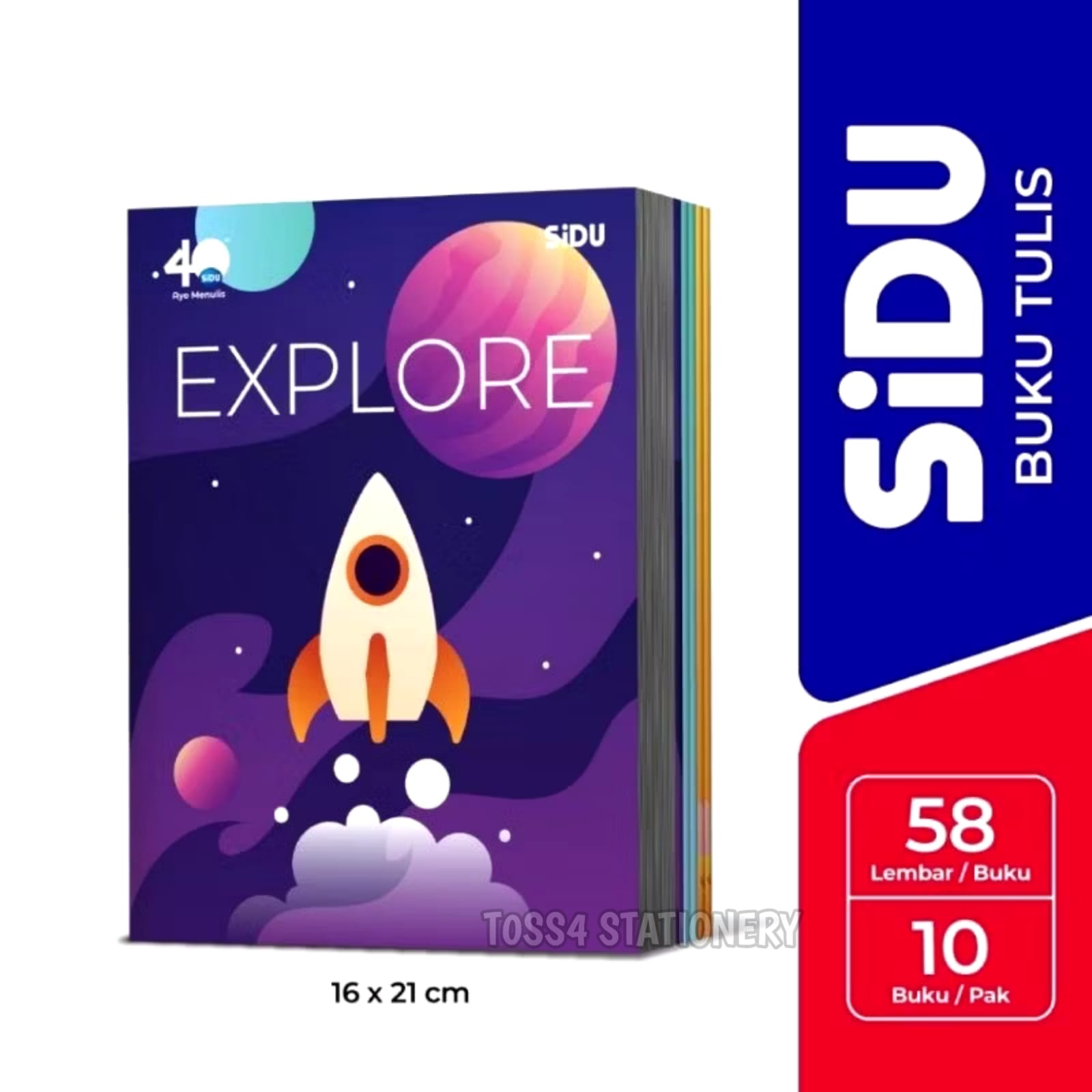 (10 BUKU) BUKU TULIS SIDU ISI 58 LEMBAR / BUKU ANAK SEKOLAH BROZZO STATIONERY
