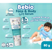 BEBIO Face & Body Baby Serum 80g – Pelembab kulit Wajah dan badan Bayi & Anak dengan 8x Amino Acid
