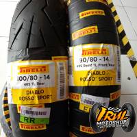 Paket Pirelli Diablo Rosso Sport 90/80 & 100/80 Ring 14 Vario Beat Soul GT Xeon Scoopy All Matic
