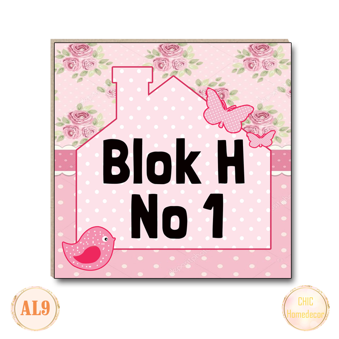 Chic Homedecor hiasan dinding custom alamat rumah walldecor pajangan dinding AL09 chic homedecor hiasan dinding custom alamat rumah walldecor pajangan dinding al09