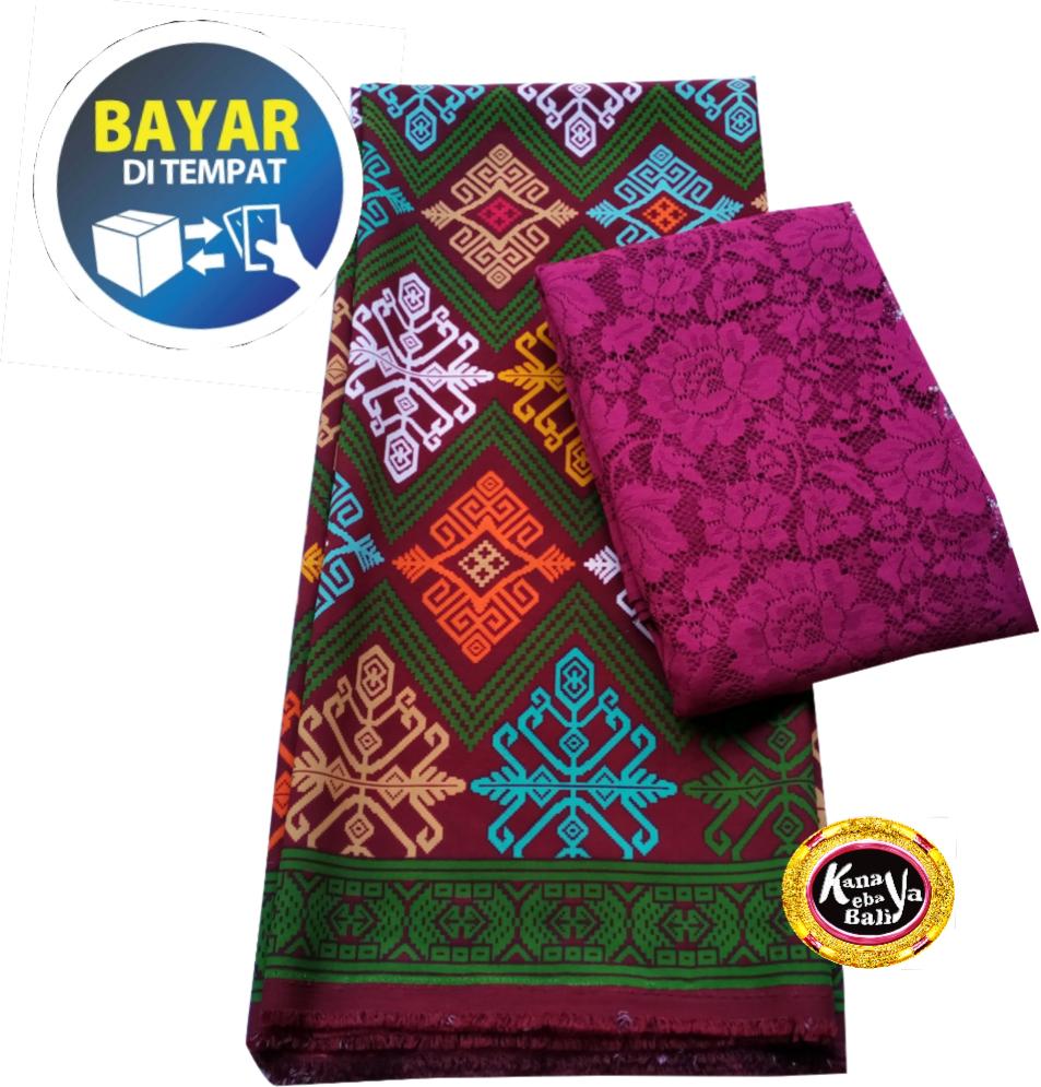 Dimana Beli Kain Satin Kebaya Bali Setelan Brokat Motif