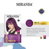 MIRANDA PERMANENT HAIR COLOR PREMIUM 3D COLOR EFFECT + PROXIDE 30ML || MIRANDA SEMIR CAT RAMBUT