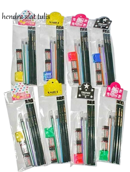 Paket Alat Tulis Joyko 8in1 alat tulis sekolah pensil pulpen penghapus serutan berkualitas