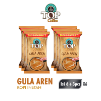 [Paket isi 6] TOP Coffee Kopi Instan  Gula Aren Bag (6+3)x22gr