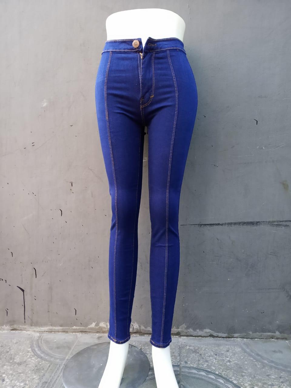 Dimana Beli Celana Jeans Fashion Wanita Warna Senaw Biru Model Tulang Celana Jeans Terbaru ...