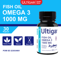 ULTIGAR FISH OIL OMEGA 3 1000 MG - BOTOL ISI 30 KAPSUL LUNAK - SUPLEMEN KESEHATAN
