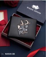 Bison Denim-Dompet Pendek Pria Kulit Sapi Trendy (N4535-3B)
