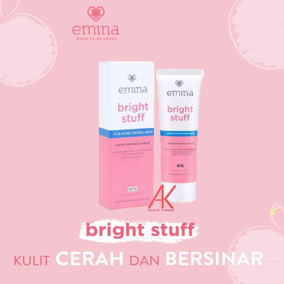 Emina Bright Stuff Acne Prone Skin Moisturizing Cream 20ML