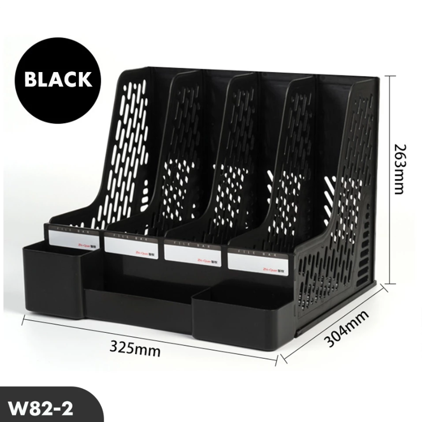 Rak Buku Sekat Minimalis/Rak File Susun/Desk Organizer/Rak Penyimpanan Perlengkapan Kantor Sekolah