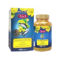 Natures Health 3 in 1 Squalene Salmon Omega 3 EPO - Isi 100 Softgel