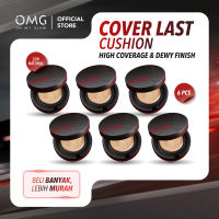 [Paket Reseller] OMG Oh My Glam Coverlast Cushion 15g - Cushion Foundation Concealer Skin Tint Make Up - High Coverage Dewy Finish - Poreless Cushion - Glow Cushion - Tahan Lama Hingga 12 Jam Tanpa Oksidasi-Menyamarkan Kemerahan Bekas Jerawat Noda Hitam