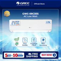 GREE AC Deluxe Low Watt - Putih 1PK - Gwc-09C3E(S) (Unit Indoor & Outdoor)