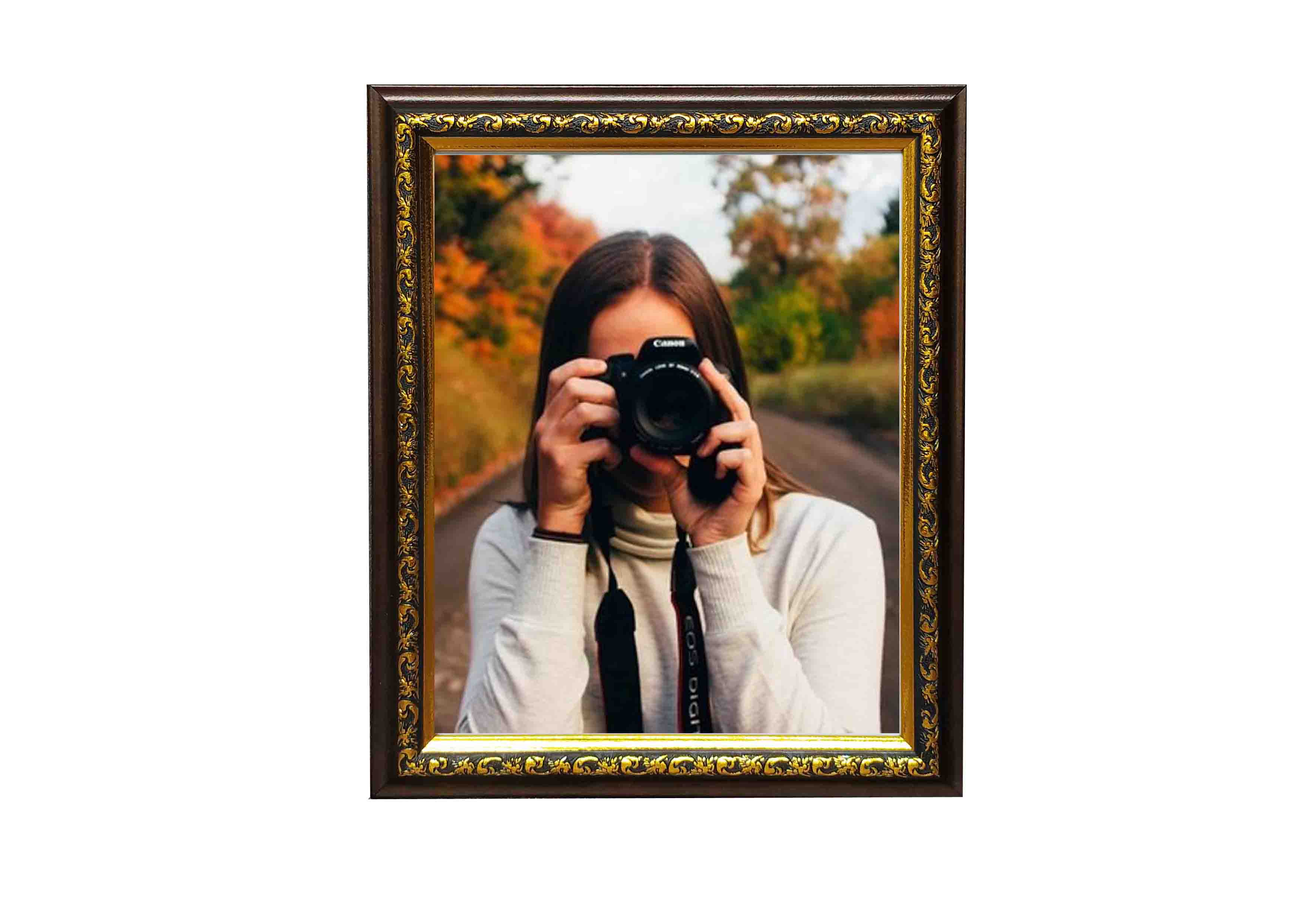 Bingkai Figura Frame Foto 10R (20X25 CM) Ukir Gold/Silver/Cokelat/Putih Gold