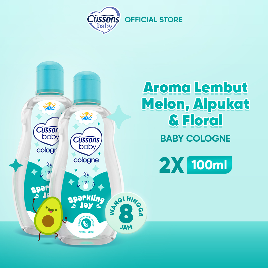 [Paket isi 2] Cussons Baby Cologne Sparkling Joy 100ml