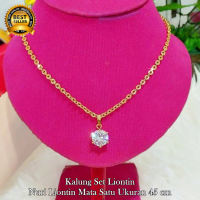 Kalung Emas Nuri Liontin Mata Satu 24K
