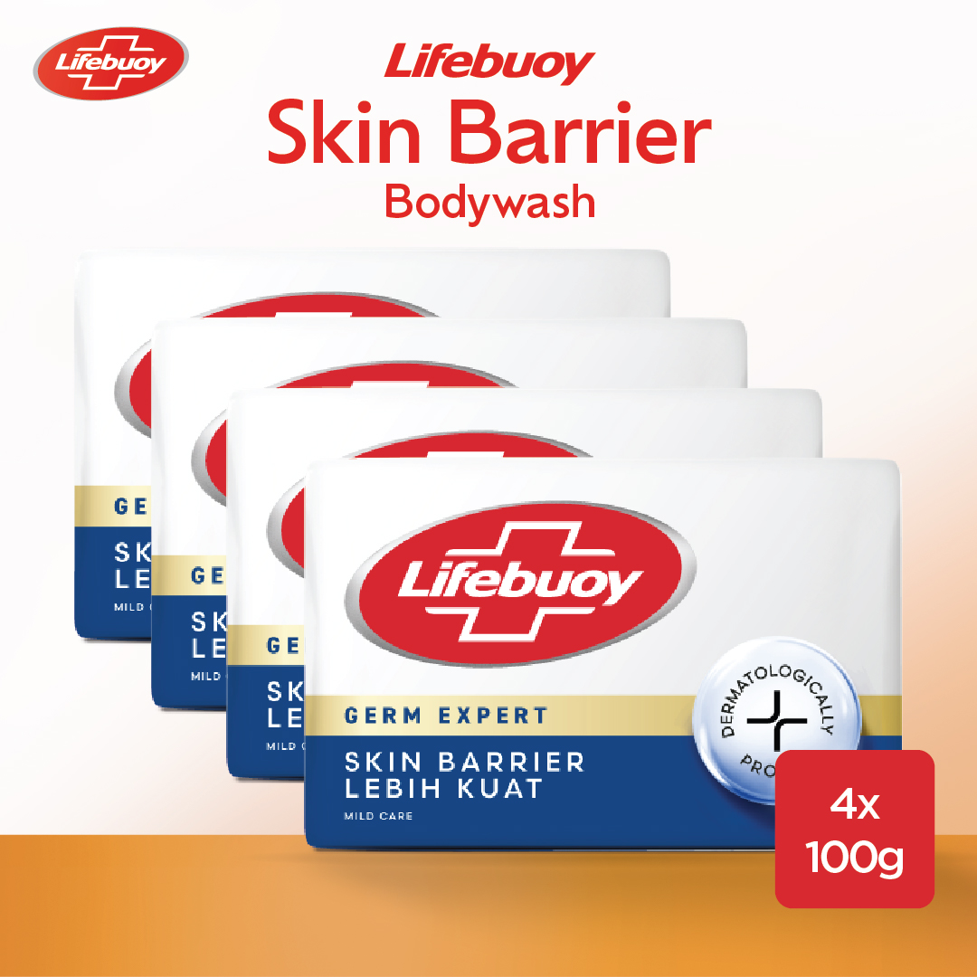 Lifebuoy Sabun Batang Soap Bar Mild Care 4x100gr