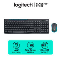 Logitech MK275 Keyboard dan Mouse Wireless Combo dengan Tombol Multimedia