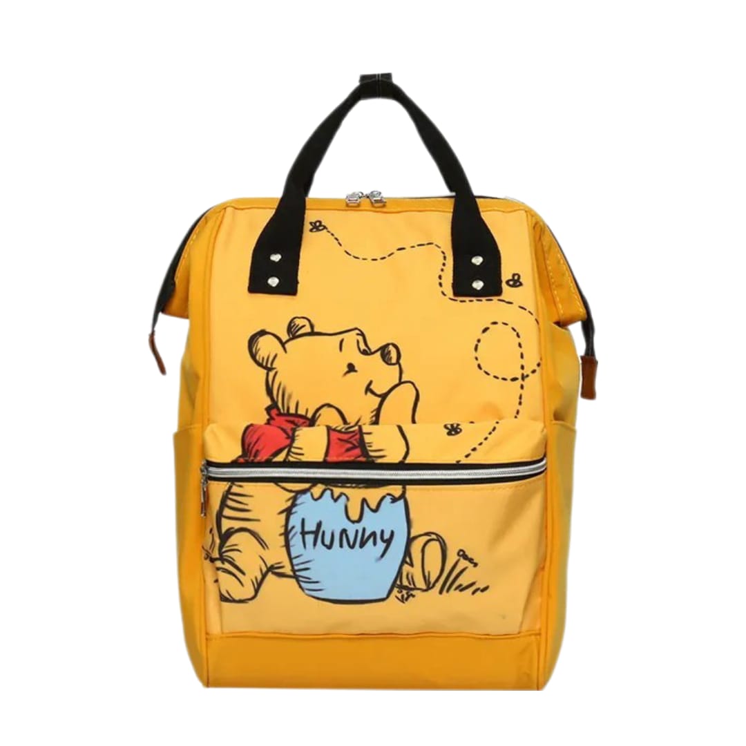 TAS RANSEL WANITA TENTENG WANITA WINNIE THE POOH MUAT BANYAK MODEL TERBARU 2024 TAS PERLENGKAPAN BAYI SATU RUANG BESAR