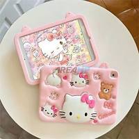 Hello Kitty Big Head Case Casing Cover Anak Kids Huawei Matepad Xiaomi Redmi Pad Poco Pro SE C1 X1 2 6 7 8 8.7 9.7 10.61 11 11.2 Inch