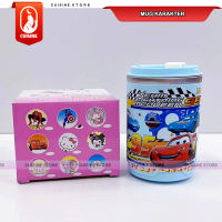 Gelas Cup Stainless Anak Gambar Kuromi Sanrio Disney Elsa Dino SUS 304