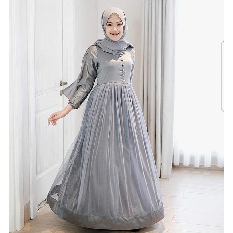 Baju Muslim Modern QUEEN DRESS VELVET Combi Tile Gamis Muslim Modern Trendy Gaun Modern Casual Baju Modis Panjang Baju Syar’i Muslim Wanita Baju Kerja Syari Panjang Dress Pesta Murah Terbaru Kekinianu