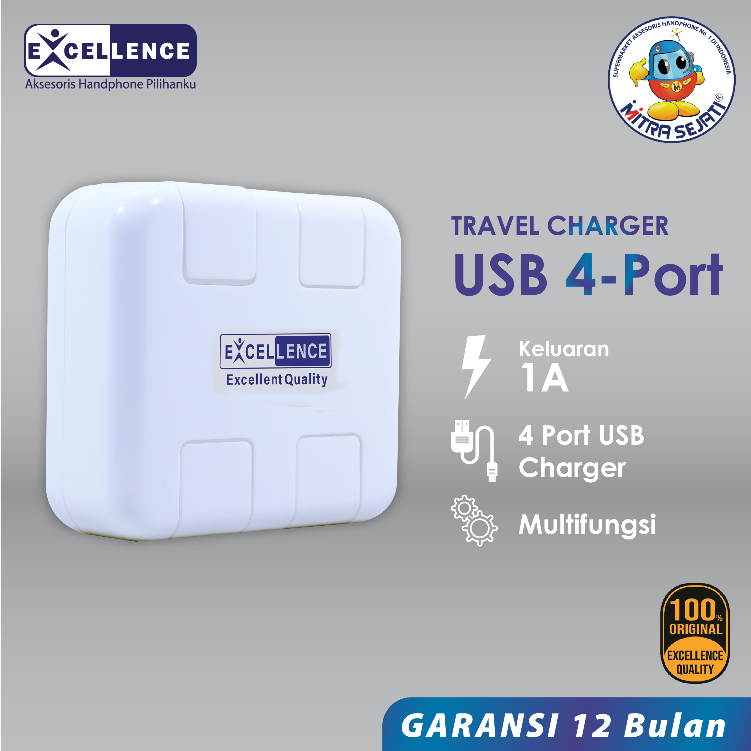 Charging Station Excellence 4 USB port-ATCPU4POE