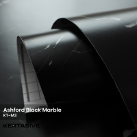 ASHFORD BLACK MARBLE - PVC INTERIOR FILM KERTASIVE ( 122 CM )