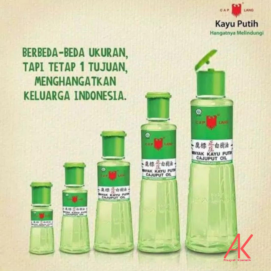 Minyak Kayu Putih Cap Lang [60 ml] [120 ml] Caplang