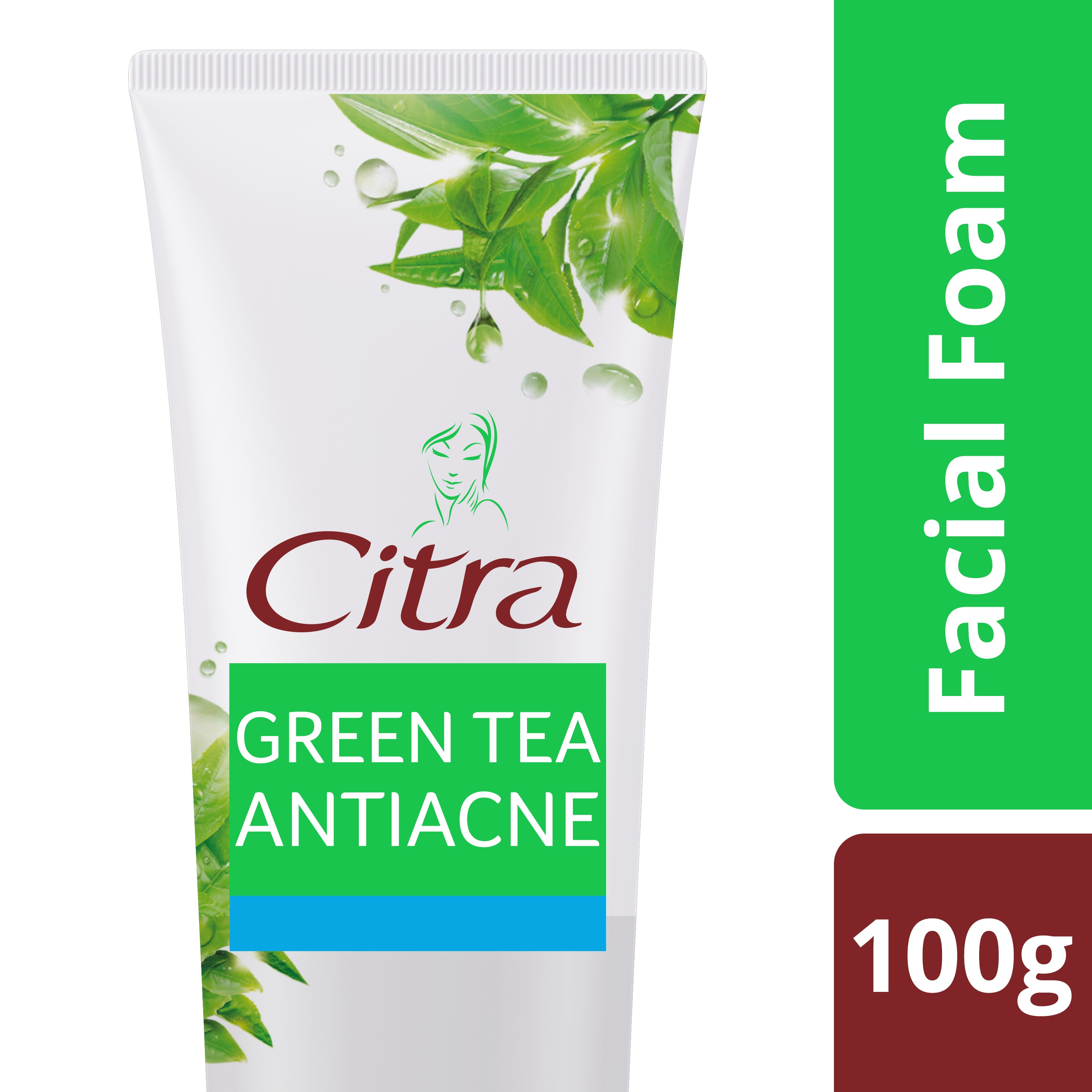 Citra Green Tea Antiacne Facial Foam 100gr - Sabun Muka
