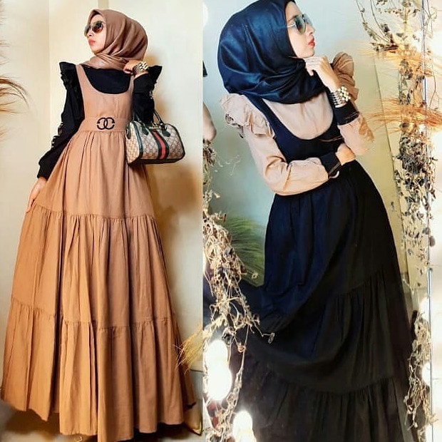 Baju Muslim Modern CELINNE DRESS MOSSCRAPE Gamis Wanita Gamis Remaja 2020 Muslim Gamis Wanita Terbaru Gamis Remaja Modern Gamis Murah Terlaris