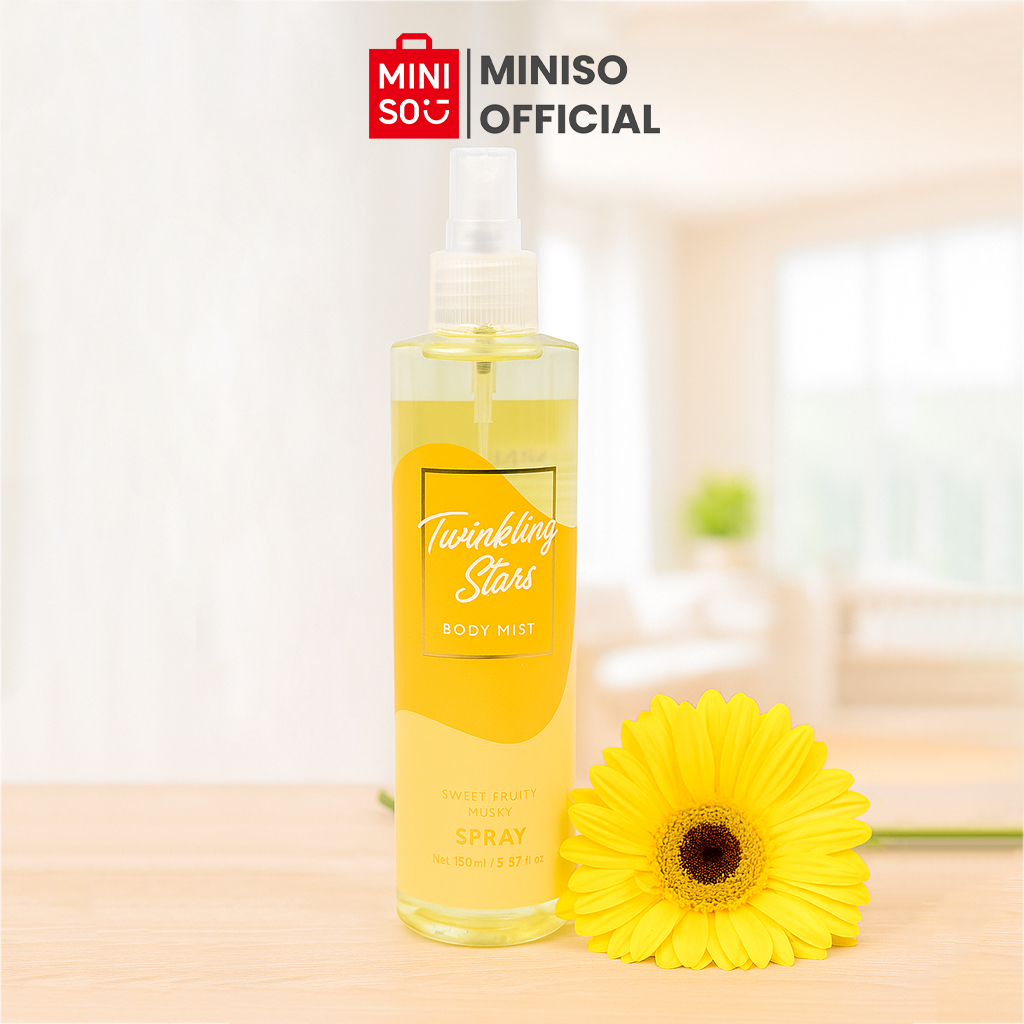 MINISO Body Mist Parfum Perfum Spray Wanita Pria 150ml Pengharum Badan Tubuh Sehari hari Eau de t...